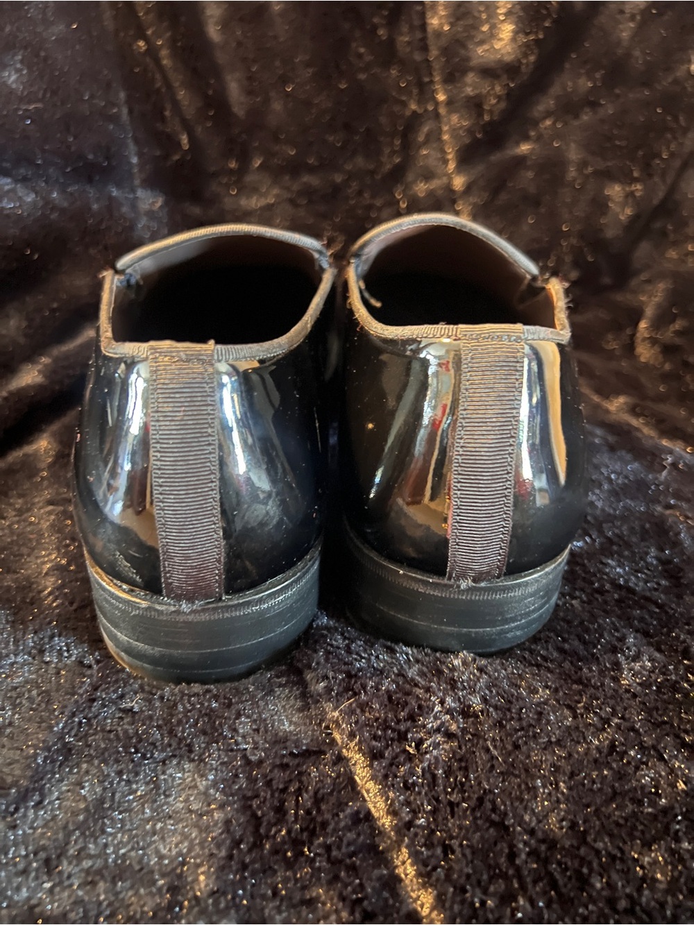 Mezlan Black Patent Leather Slip-On Loafers - Picture 4 of 9